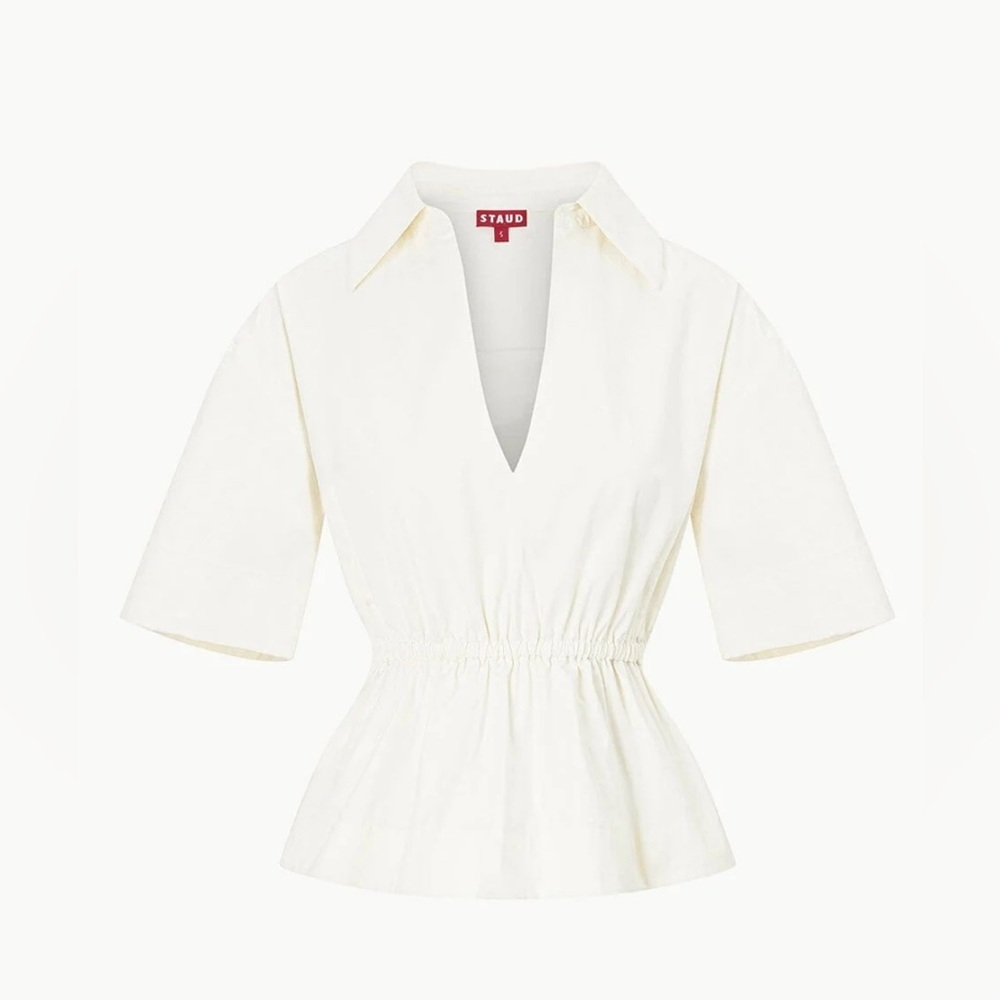 NWT!! STAUD-  BRISTOL TOP IVORY